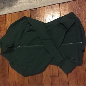Green lulu lemon zip up jacket